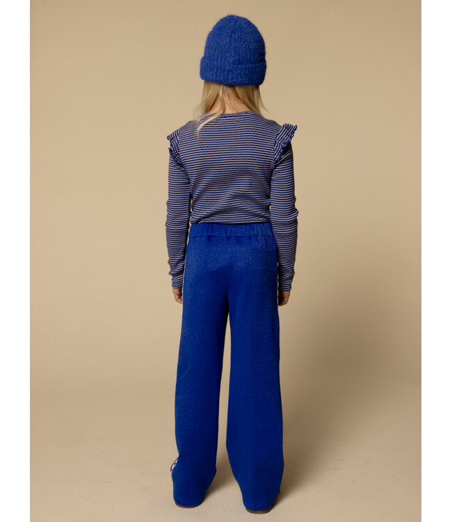 Sporty Sweat pants Kobalt Lurex