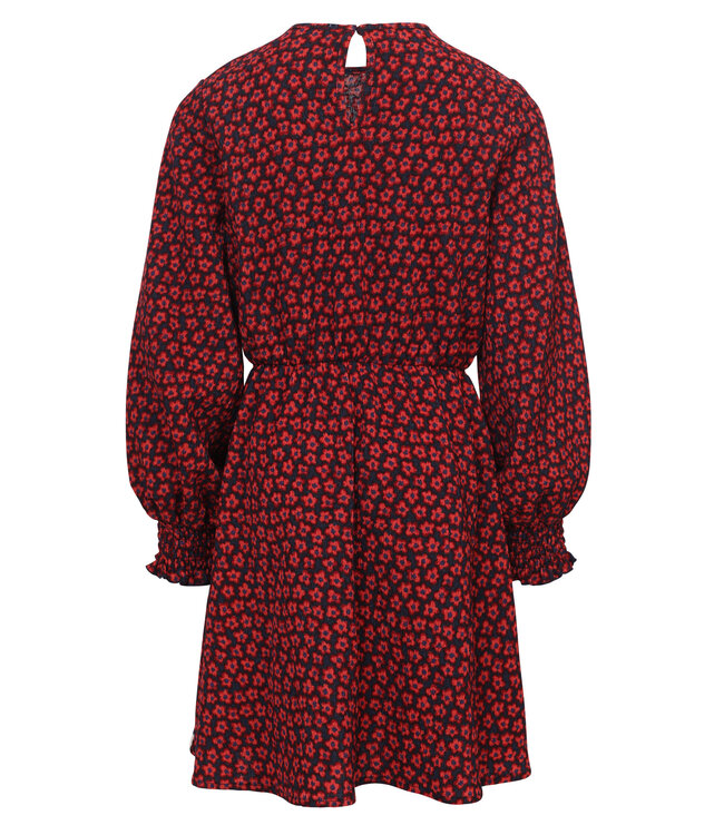 Dress Crincle Red Flower