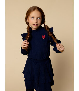 LOOXS Little Dress Crincle Dark Blue