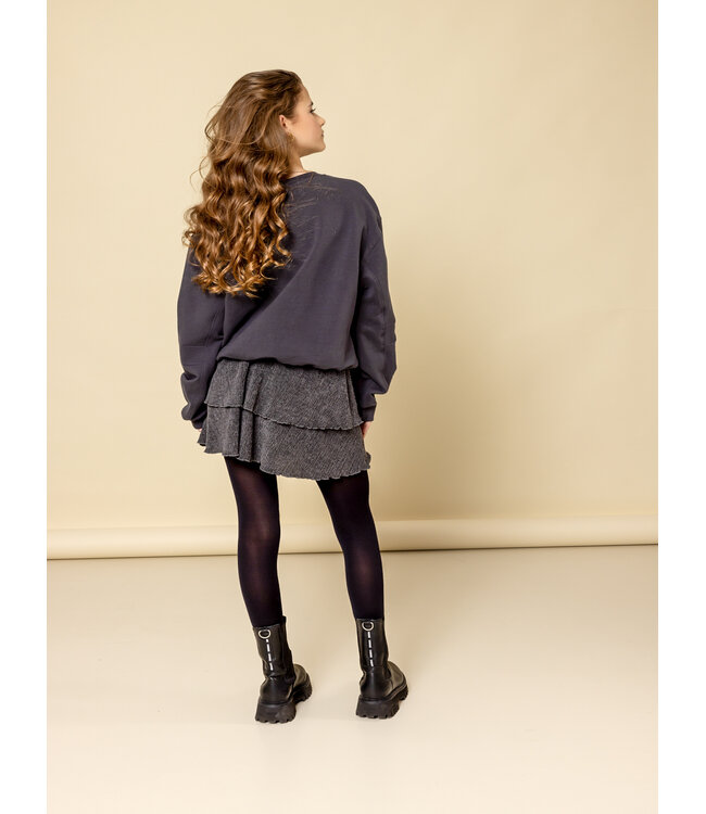 Antra krinkel skort washed look