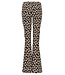 LXS Flared broek Flowerfield Zwart