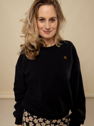LXS the female concept LXS Sweater Zwart Love LXS the female concept LXS Sweater Zwart Love
