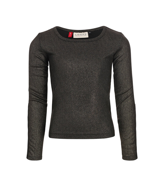 Zwarte Top Gouden Look