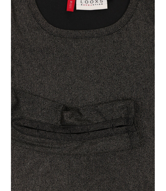 Black Top Golden Look