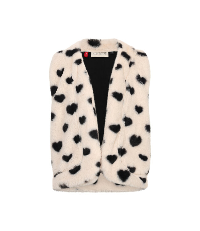 Gilet Offwhite Hearts