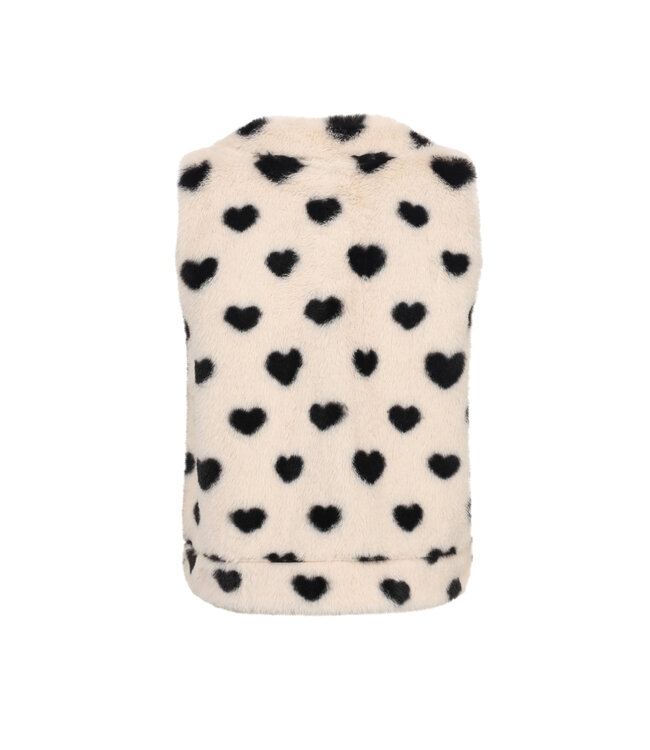 Gilet Offwhite Hearts