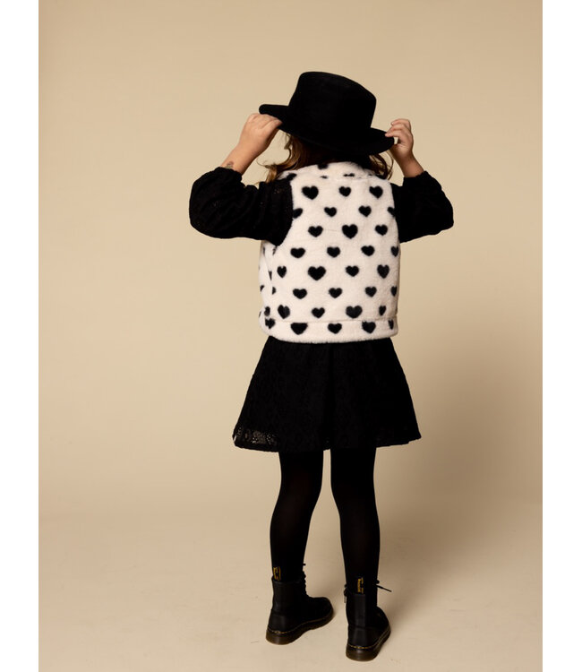 Gilet Offwhite Hearts