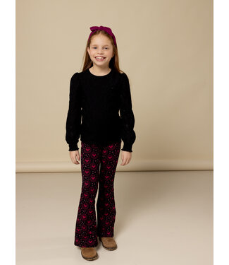 LOOXS Little Lace top Zwart