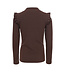 T-shirt rib jersey Dark Brown