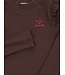 T-shirt rib jersey Dark Brown
