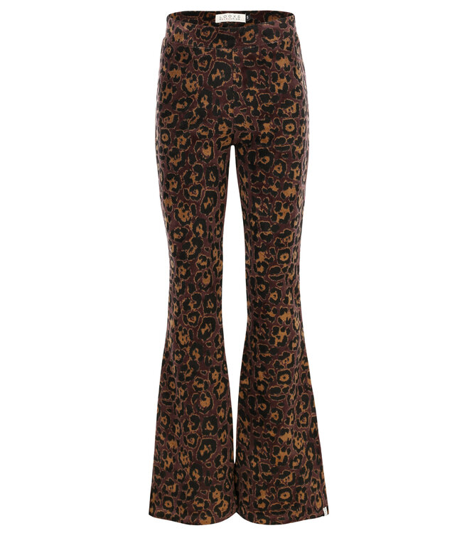 Velvet flared pants Leopard
