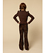 Velours flared broekje Leopard