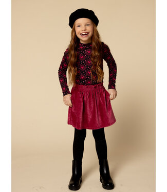 LOOXS Little Velvet skirt Pink Rose