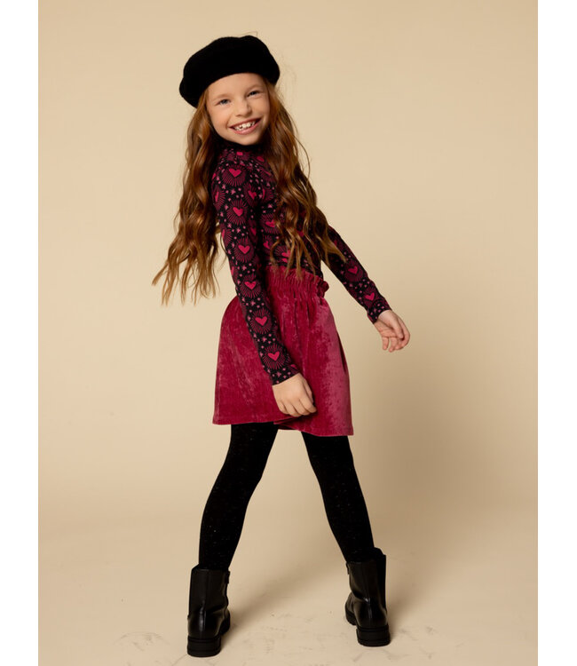 Velvet skirt Pink Rose