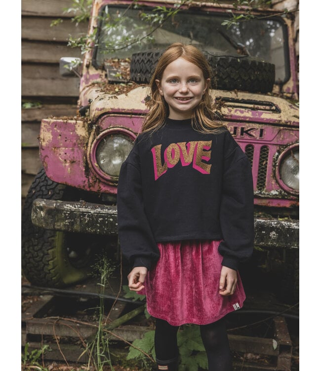 Velours rokje Pink Rose