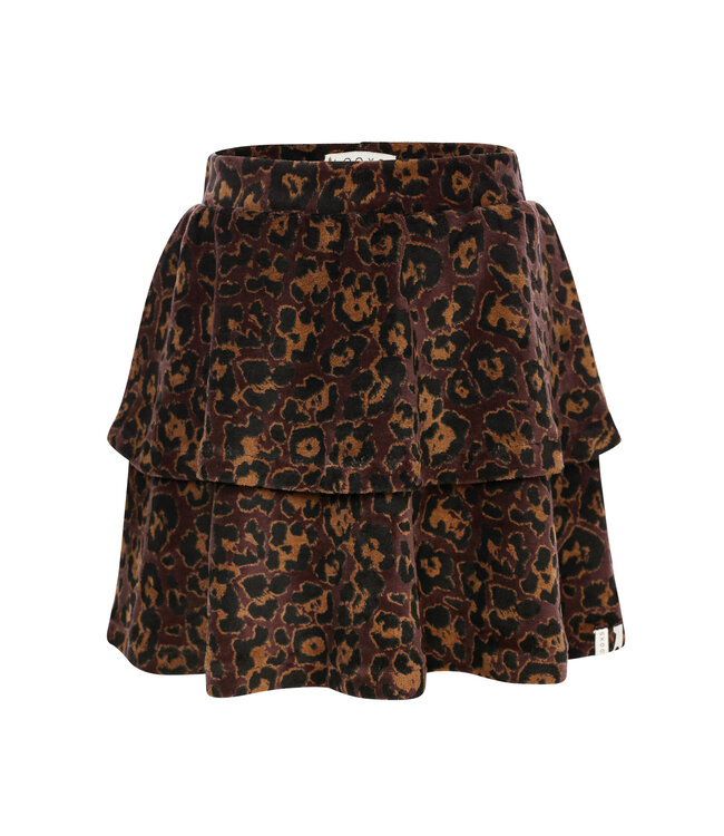 Velours rokje Velvet Leopard