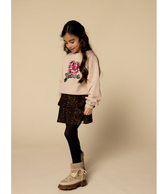 Velours rokje Velvet Leopard