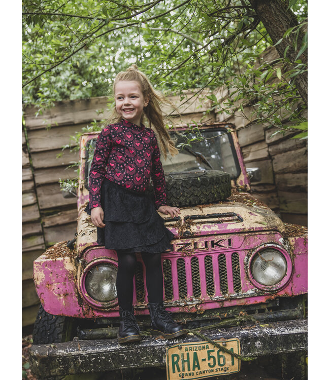 Zwart rokje Lace Look