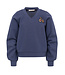 Stone Blue sweater V-hals Scuba