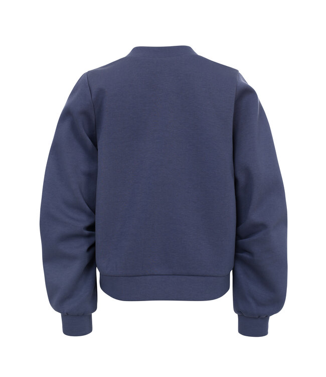 Stone Blue sweater V-hals Scuba