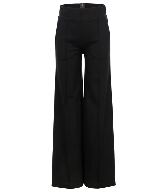 Wide leg sweat pants Black