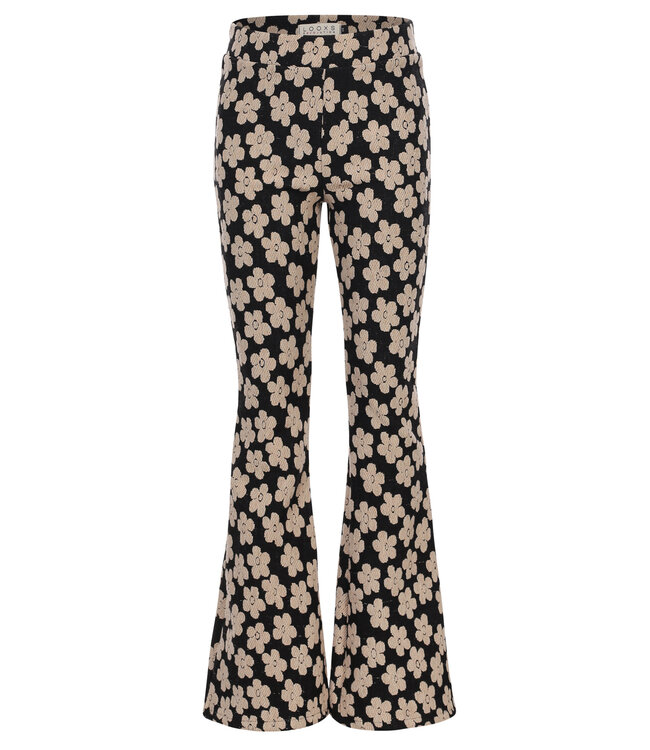Flared broek Flowerfield Zwart