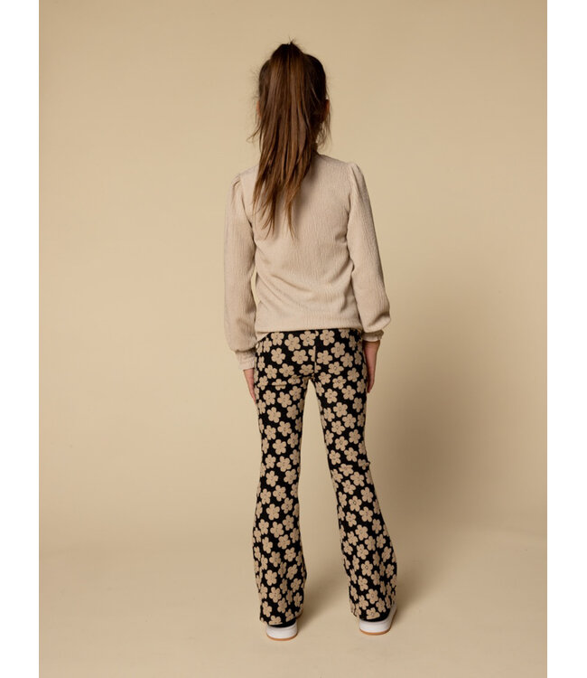 Flared broek Flowerfield Zwart