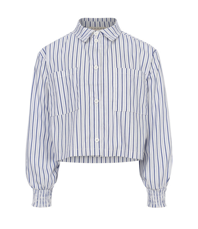 Blouse Striped Cobalt