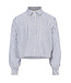 Blouse Gestreept Kobalt