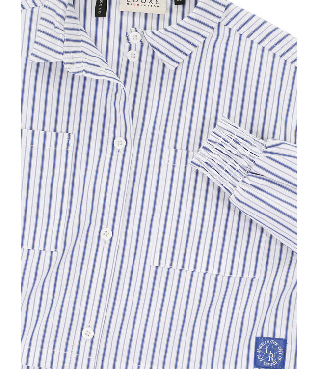 Blouse Striped Cobalt