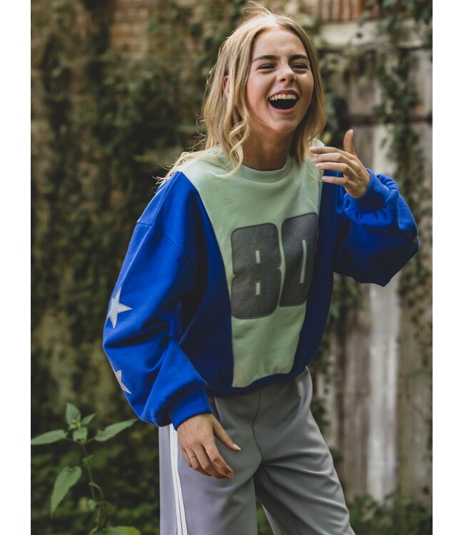 Sweater colorblock 80