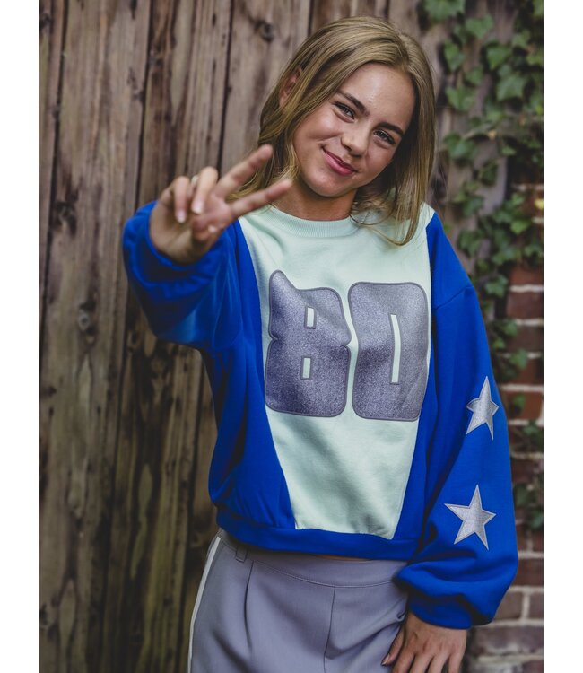 Sweater colorblock 80