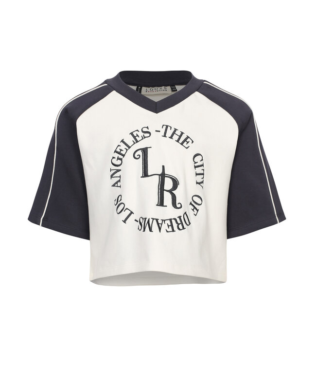 Cropped and Loose-fit T-shirt raglan