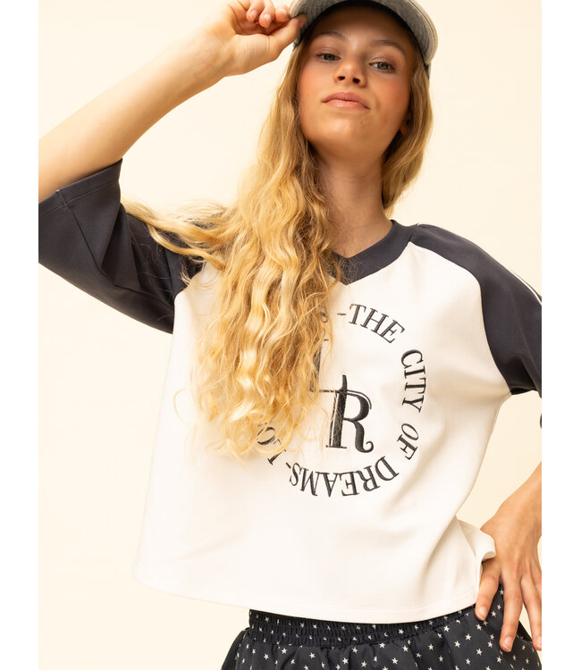Cropped Raglan-T-Shirt