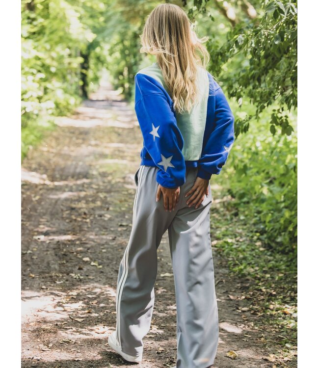 Sporty Pantalon wide leg Mouse Grey