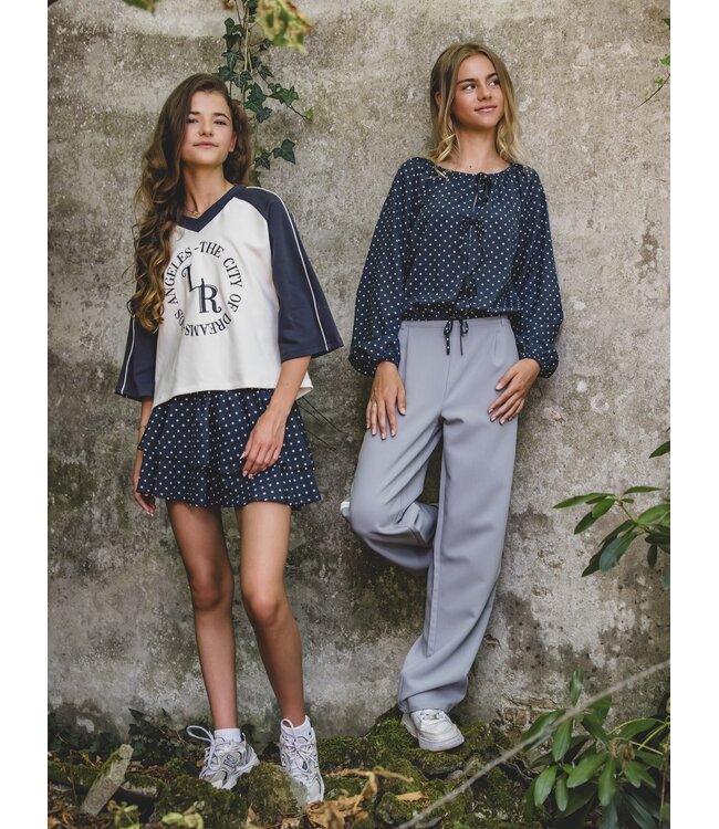 Sporty Pantalon wide leg Mouse Grey