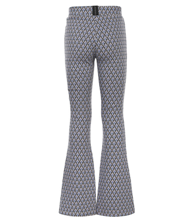 Flared sweat pants kobalt dessin