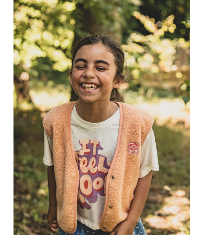 Oversized gilet Soft Apricot