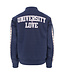 Baseball cardigan Navy Lurex