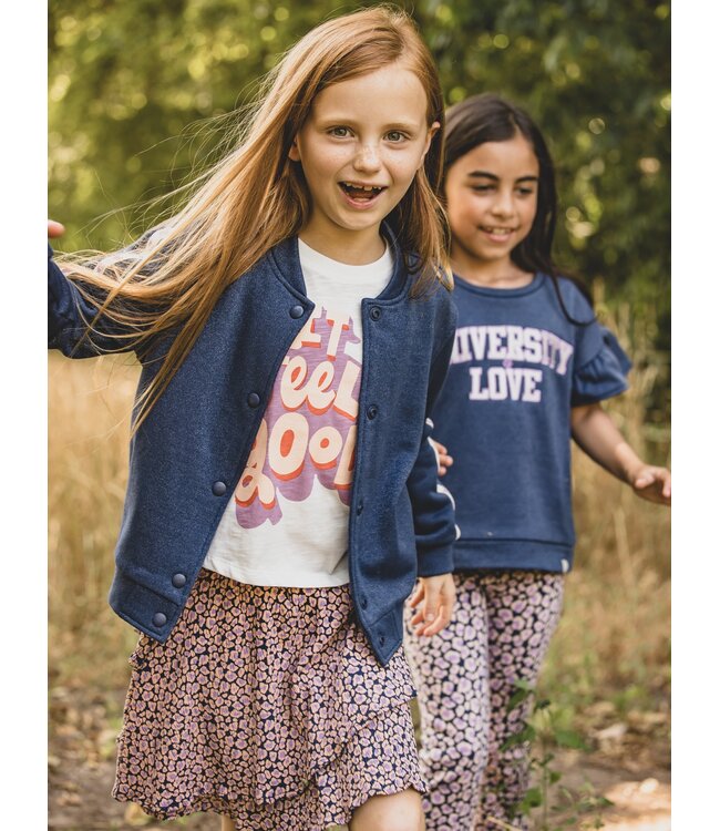 Baseballweste Blau Lurex