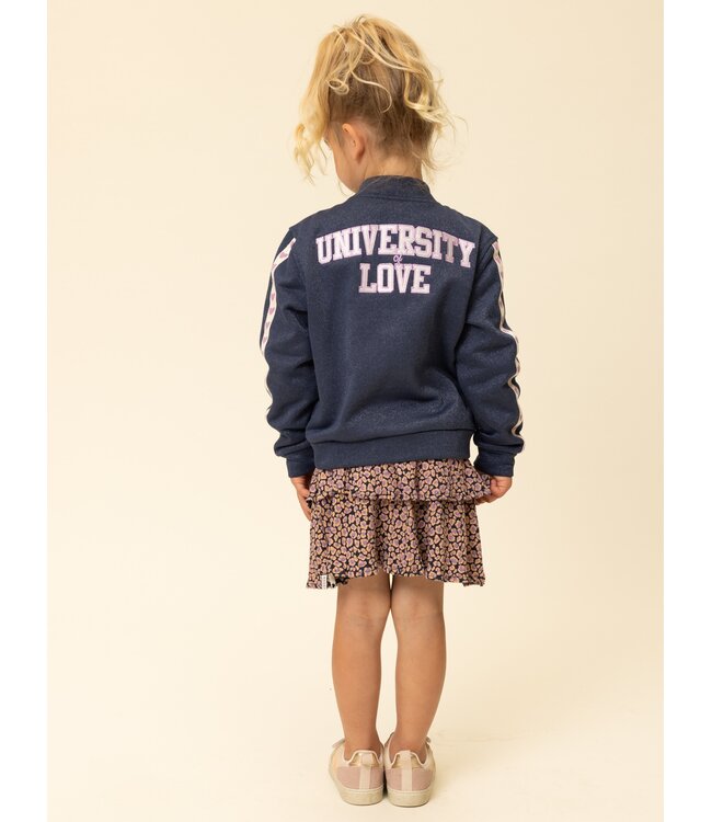 Baseballweste Blau Lurex