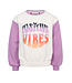 Sweater Lila / Offwhite Positive Vibes