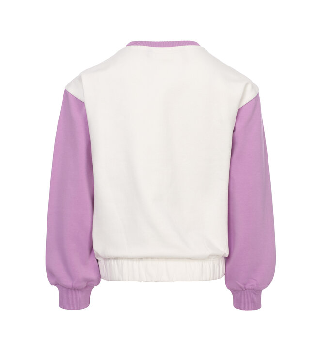Sweater Lila / Offwhite Positive Vibes