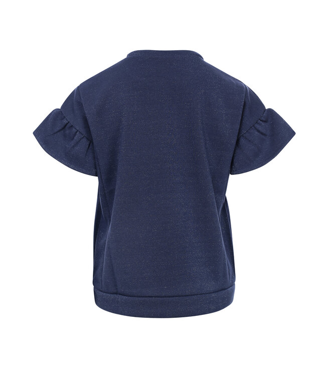 Ärmelloser Pullover mit Lurex