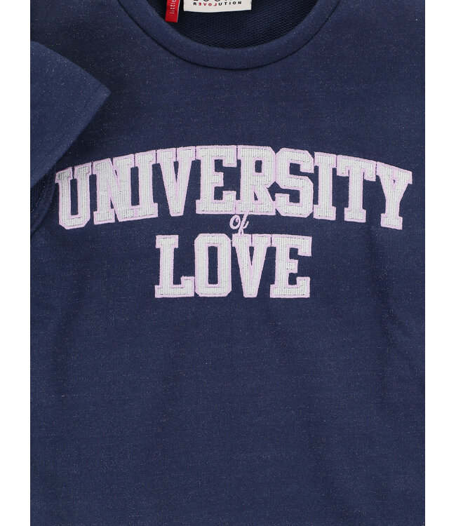 Mouwloze sweater Blauw Lurex