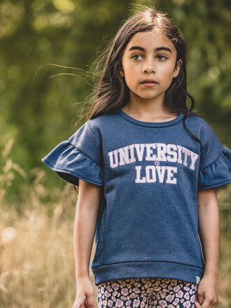 LOOXS Little Sleeveless sweater Navy Lurex