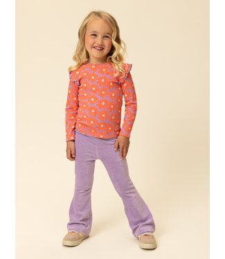 LOOXS Little T-shirt jersey Koraal Floral Spring