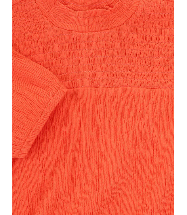 T-shirt Coral crincle  jersey