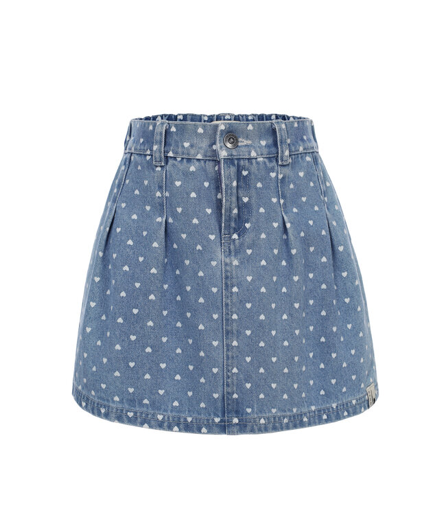 Pleated denim skirt Hearts