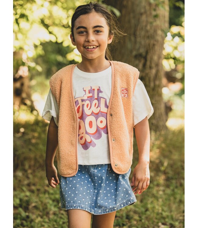 Bandplooi rokje Denim Hearts